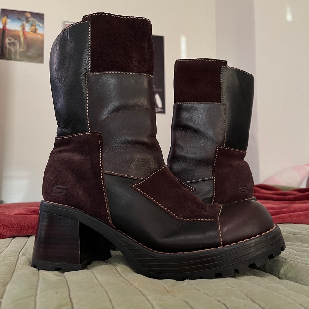 *SOLD* vintage Skechers patchwork boots